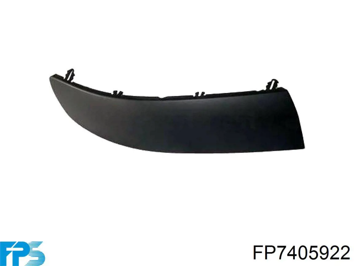 FP7405922 FPS moldura direita do pára-choque dianteiro