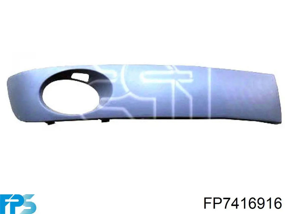 FP7416916 FPS Заглушка ПТФ бампера переднего правая