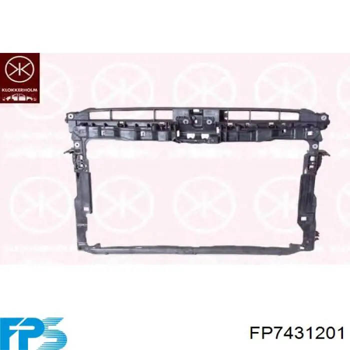 FP 7431 201 FPS suporte do radiador montado (painel de montagem de fixação das luzes)