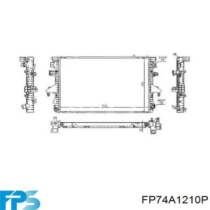 FP74A1210P FPS радиатор
