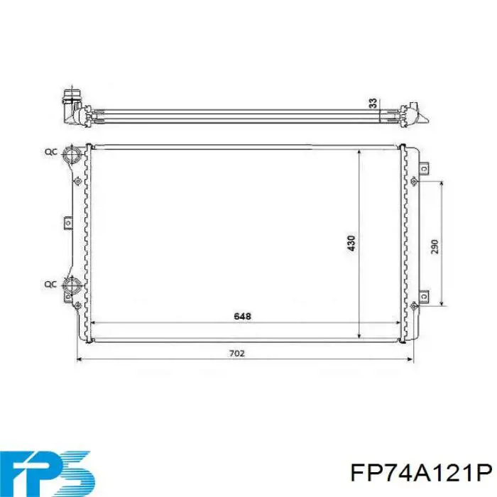 FP 74 A121-P FPS радиатор