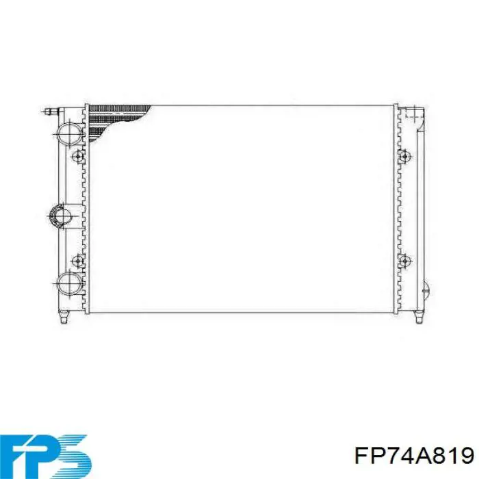 Радиатор FP74A819 FPS