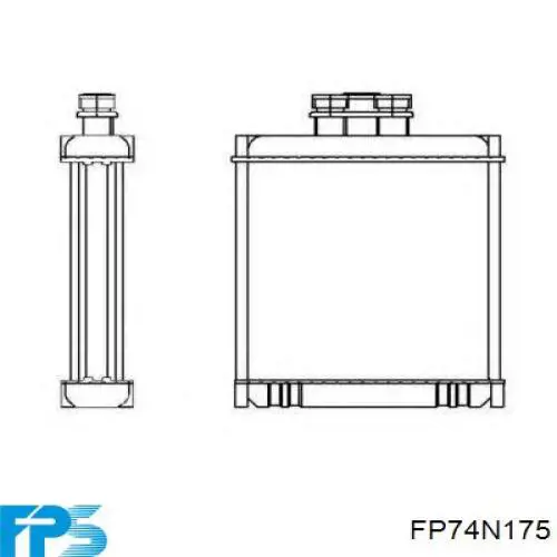 Радиатор печки FP74N175 FPS