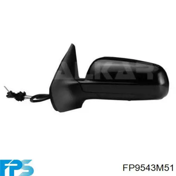 Зеркальный элемент водительского зеркала FPS FP9543M51 цена, от 5.41 USD