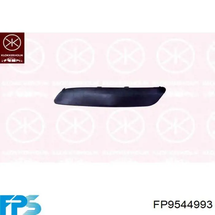 FP 9544 993 FPS tampão (grelha das luzes de nevoeiro do pára-choque dianteiro esquerdo)