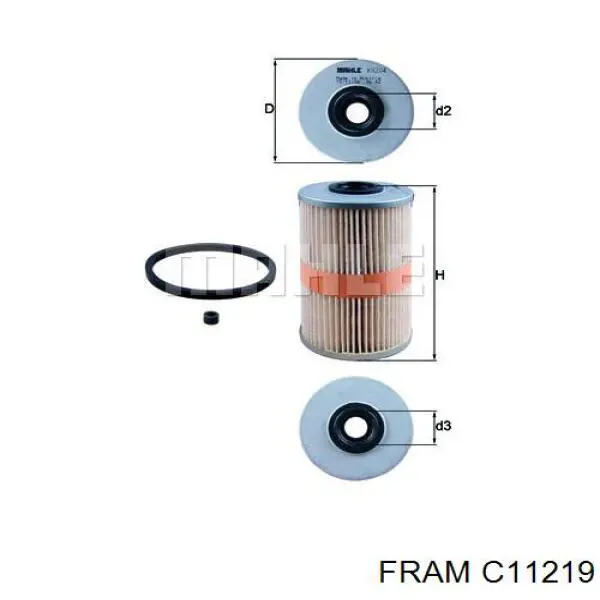 Купить C11219 Fram Фильтр-отстойник топлива грубой очистки