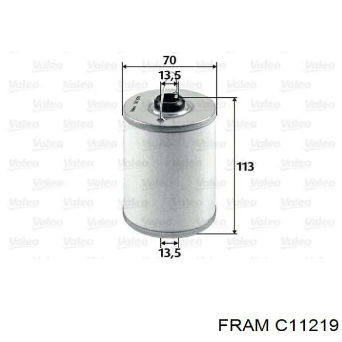 C11219 Fram Фильтр топлива