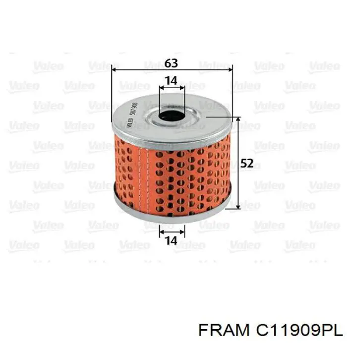 C11909PL Fram топливный фильтр