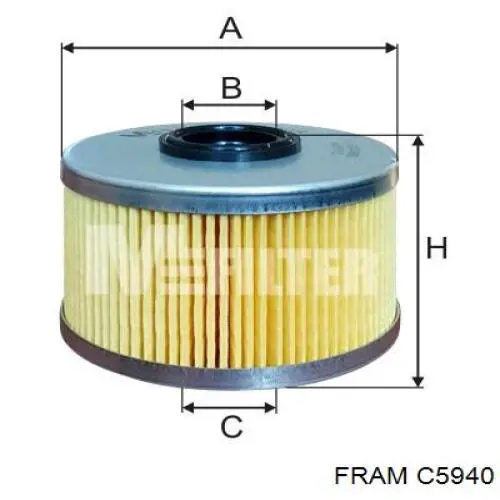 C5940 Fram топливный фильтр