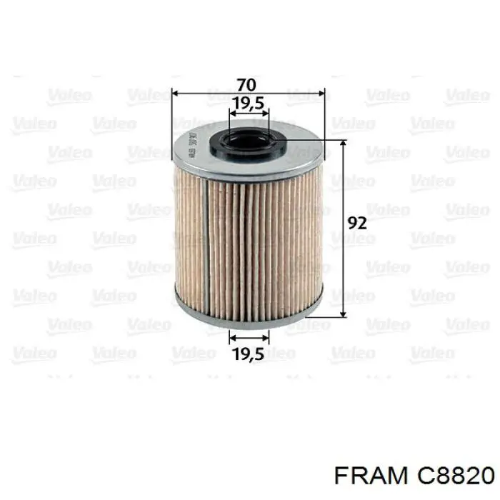 Фильтр тонкой очистки топлива Fram C8820 цена, от 5.98 USD