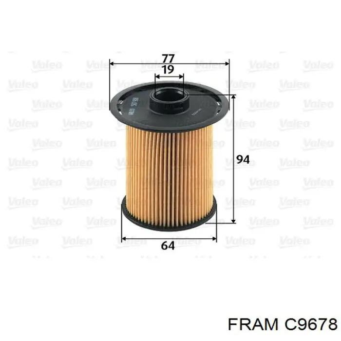Топливный фильтр C9678 Fram