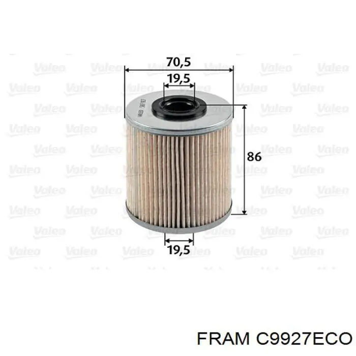 Фильтр тонкой очистки топлива Fram C9927ECO цена, от 4.82 USD