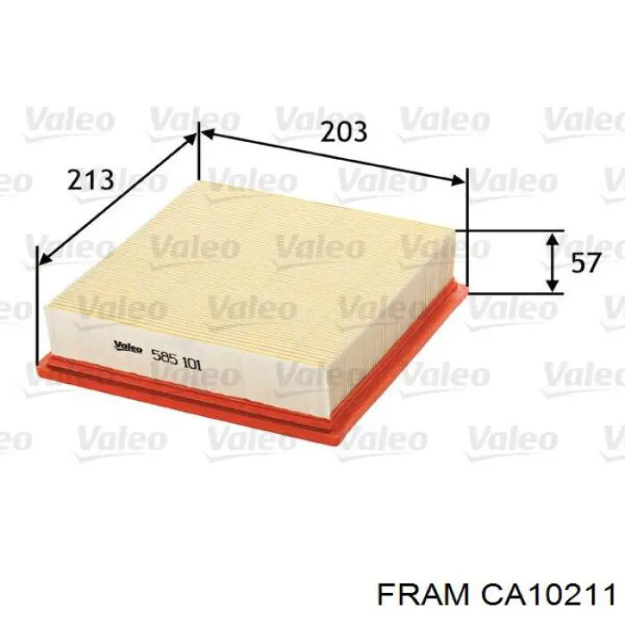 CA10211 Fram воздушный фильтр