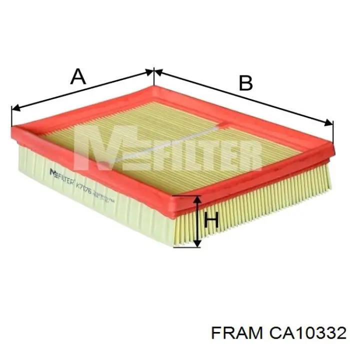 Элемент воздушного фильтра Fram CA10332 цена, от 4.53 USD