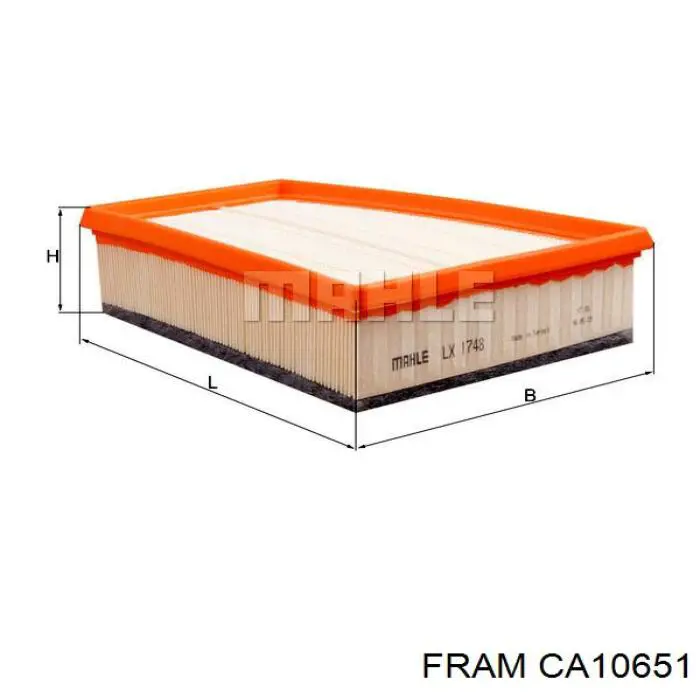 Элемент воздушного фильтра Fram CA10651 цена, от 7.53 USD
