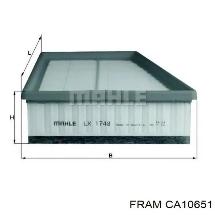 Купить CA10651 Fram Автомобильный фильтр воздуха