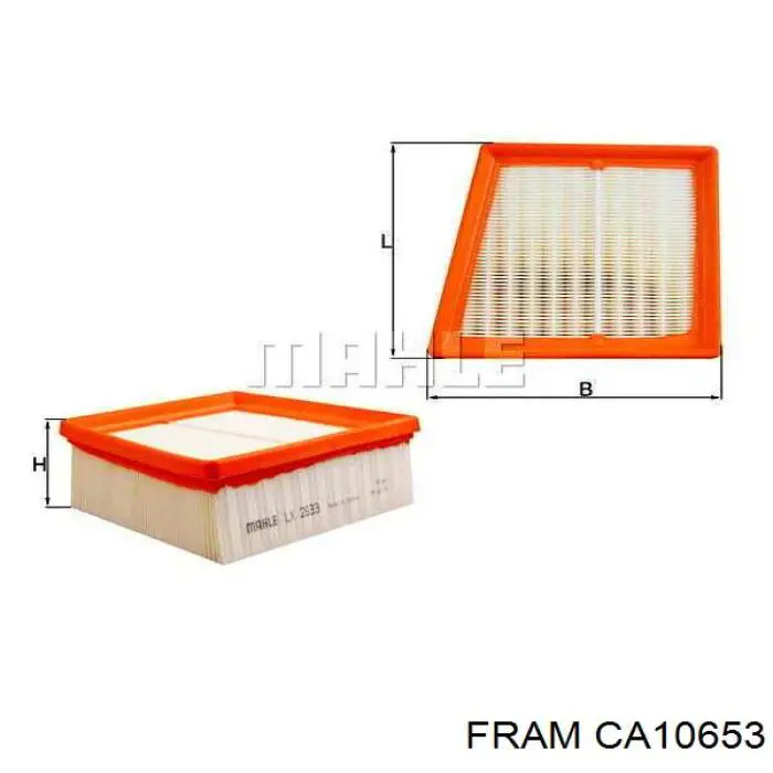 CA10653 Fram воздушный фильтр