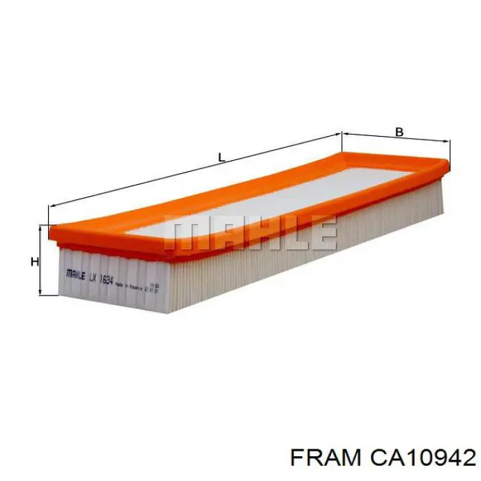 CA10942 Fram Воздушный фильтр двигателя