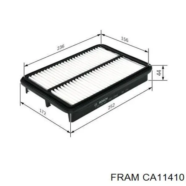 CA11410 Fram Воздушный фильтр двигателя