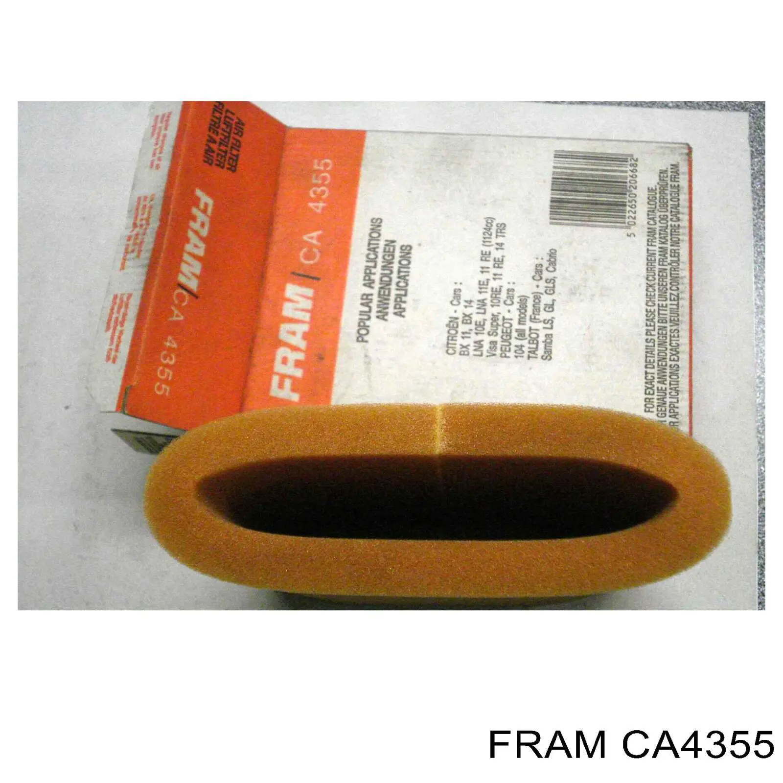 Filtro de aire CA4355 Fram