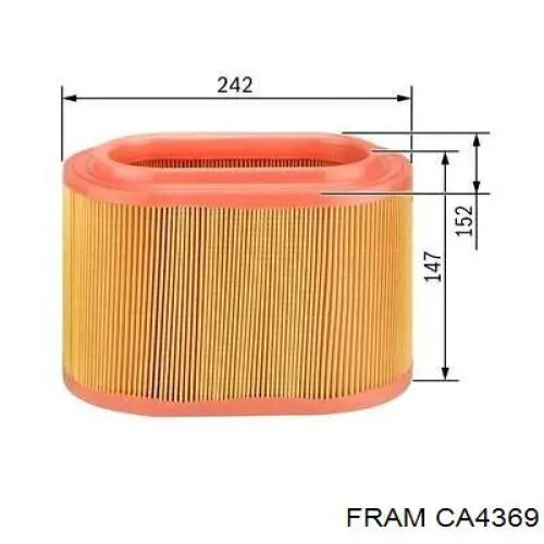 Воздушный фильтр CA4369 Fram