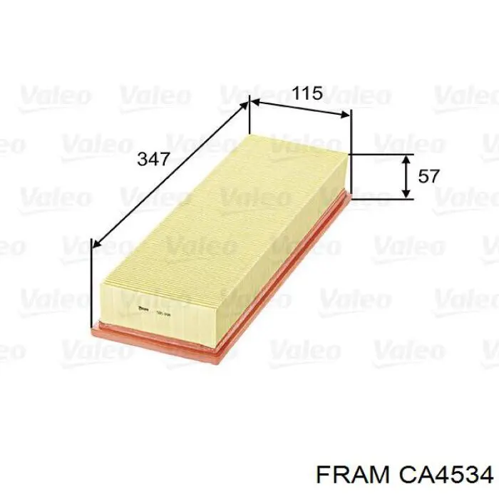 Filtro de aire CA4534 Fram