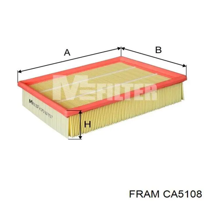 Купить CA5108 Fram Автомобильный фильтр воздуха