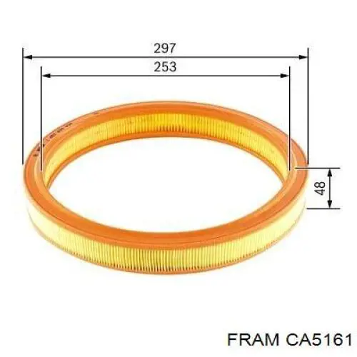 Воздушный фильтр CA5161 Fram