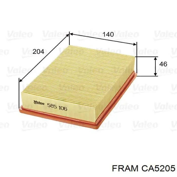 Воздушный фильтр CA5205 Fram