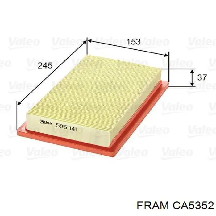 Воздушный фильтр CA5352 Fram