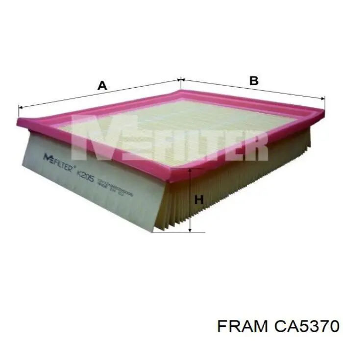 Воздушный фильтр CA5370 Fram