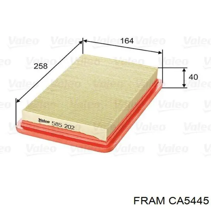 Купить CA5445 Fram Автомобильный фильтр воздуха