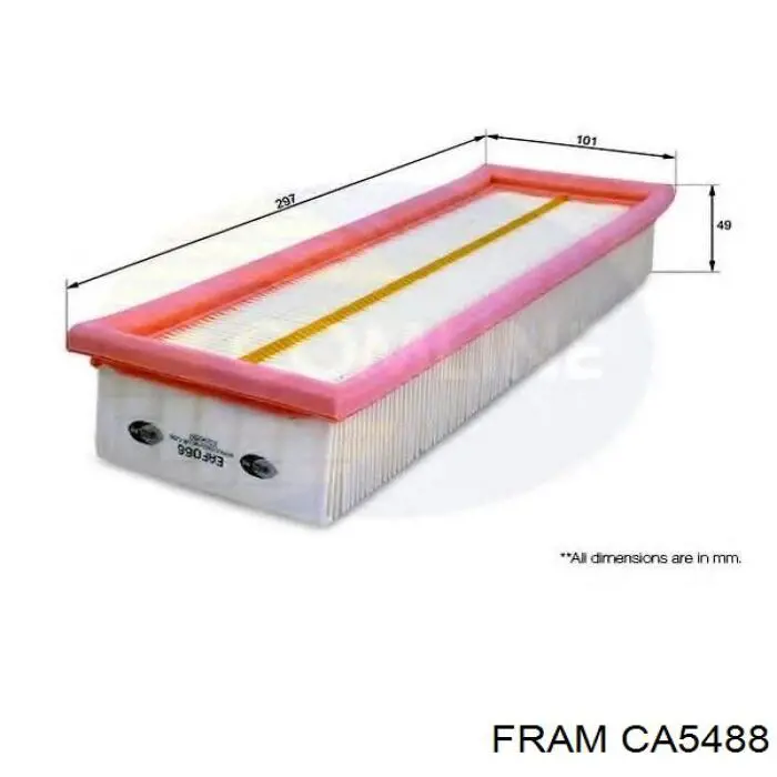 Воздушный фильтр CA5488 Fram