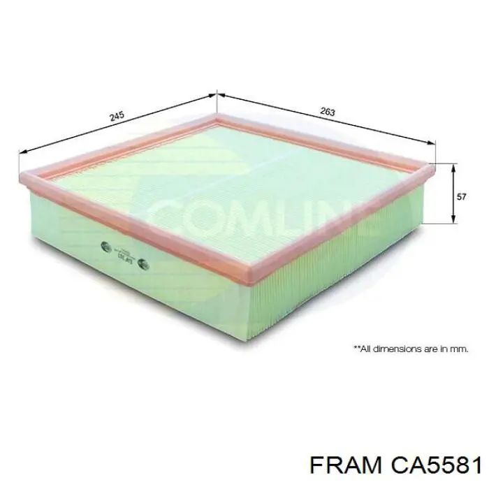 Воздушный фильтр CA5581 Fram