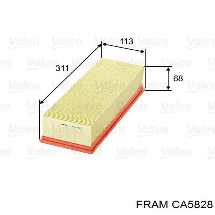 Воздушный фильтр PC1065 AC Delco