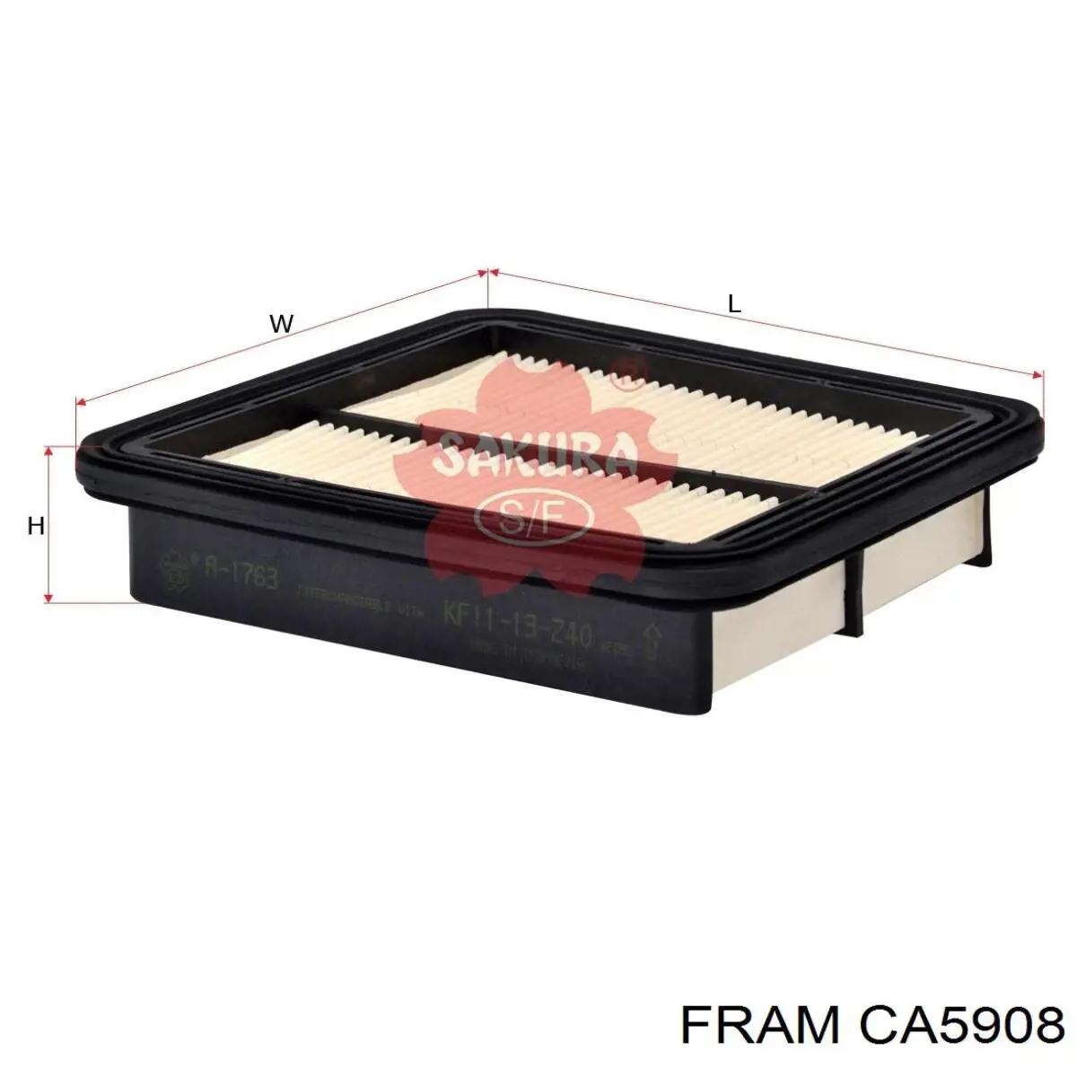 CA5908 Fram Воздушный фильтр двигателя