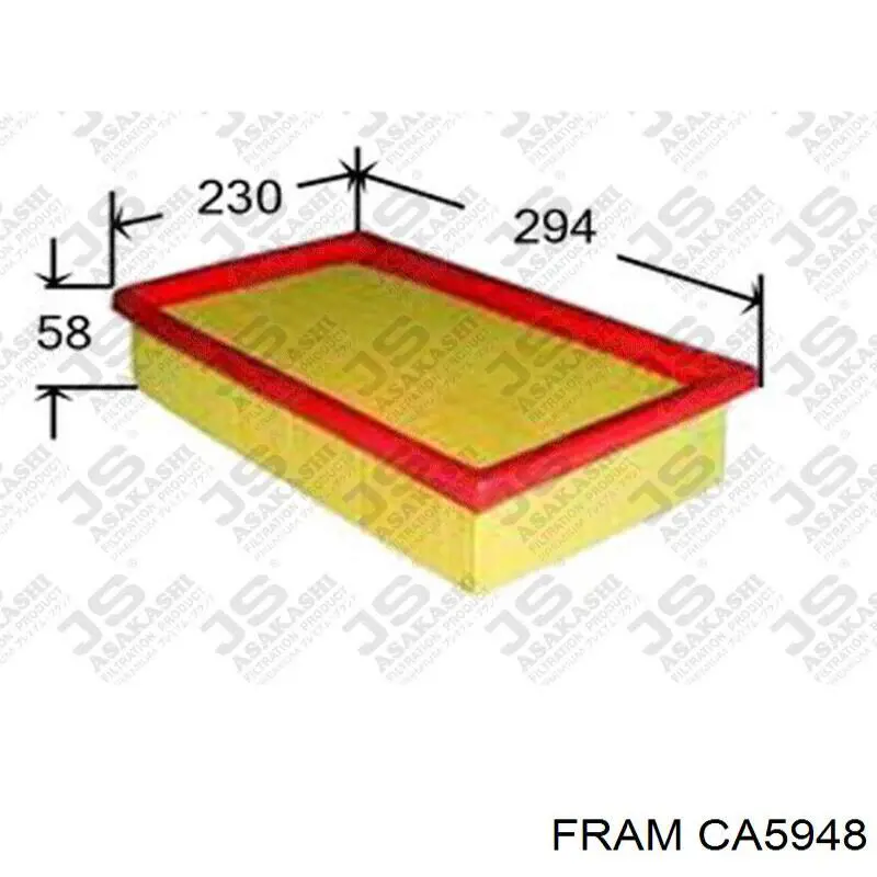 Купить CA5948 Fram Автомобильный фильтр воздуха