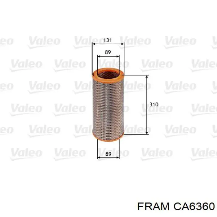 CA6360 Fram воздушный фильтр