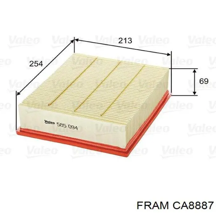 Купить CA8887 Fram Автомобильный фильтр воздуха