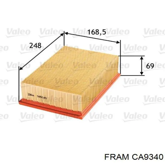 Купить CA9340 Fram Автомобильный фильтр воздуха