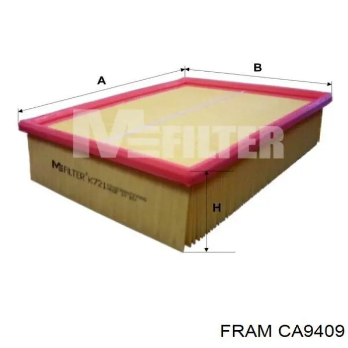 Воздушный фильтр CA9409 Fram