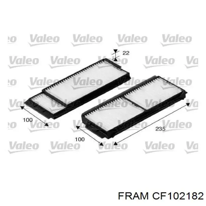 Фильтр салона CF102182 Fram