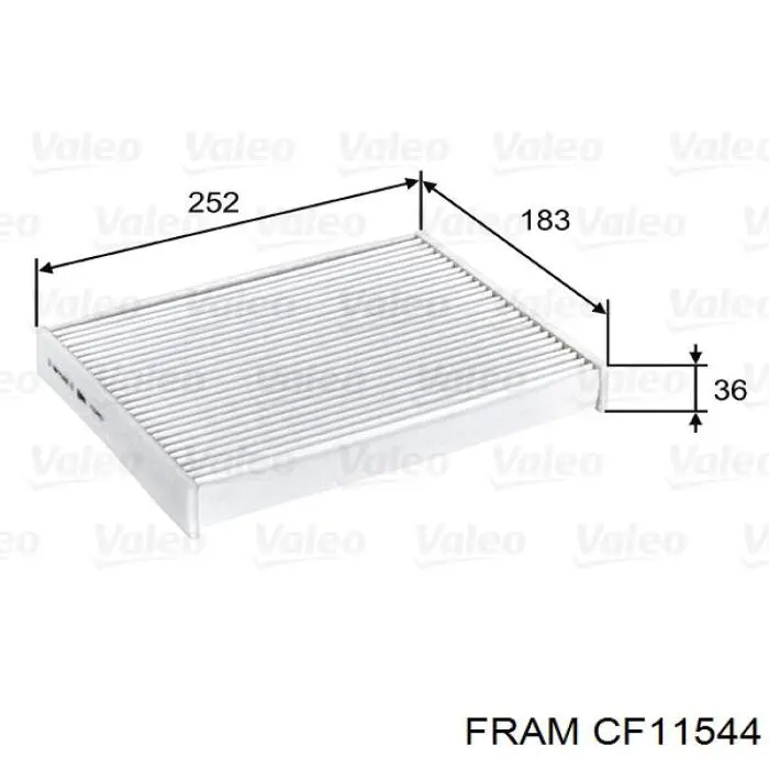 Фильтр воздушный отопителя Fram CF11544 цена, от 4.89 USD