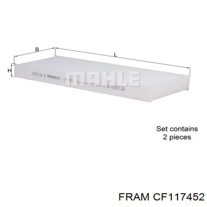 Купить CF117452 Fram Фильтр салона угольный
