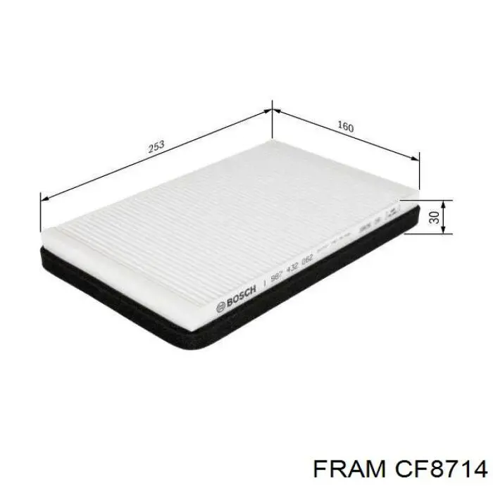 Купить CF8714 Fram Фильтр салона угольный