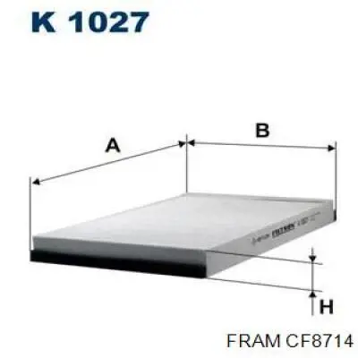 Фильтр салона CF8714 Fram