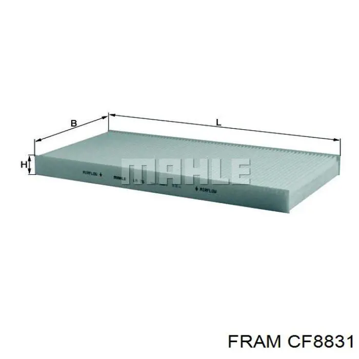 CF8831 Fram Внутрисалонный фильтр