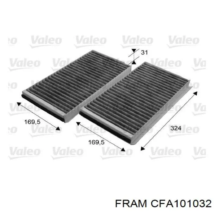 Купить CFA101032 Fram Фильтр салона угольный
