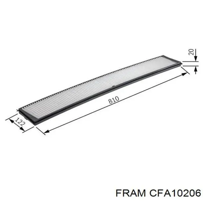 CFA10206 Fram фильтр салона