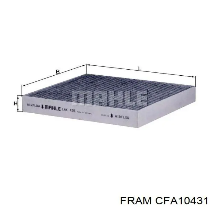 CFA10431 Fram фильтр салона